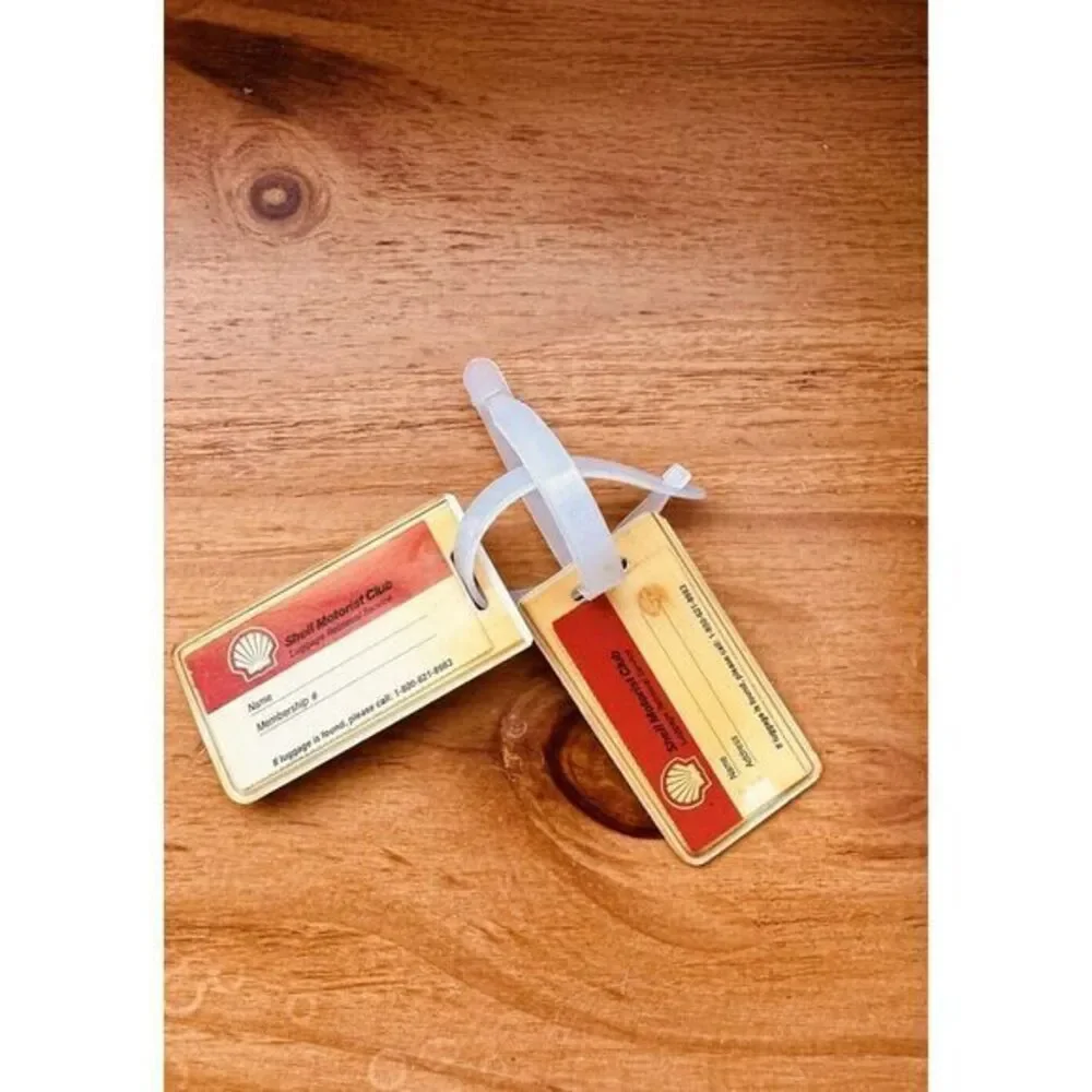 Vintage Shell Motorist Club The Smart Direction Retrieval Service Luggage Tags‎